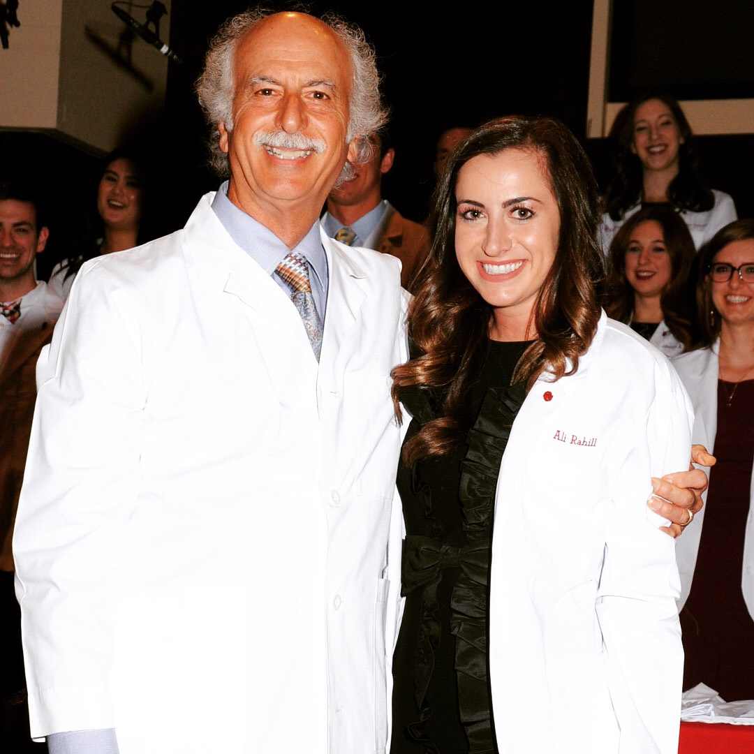 Dr. Ali Rahill during white coat ceremony event