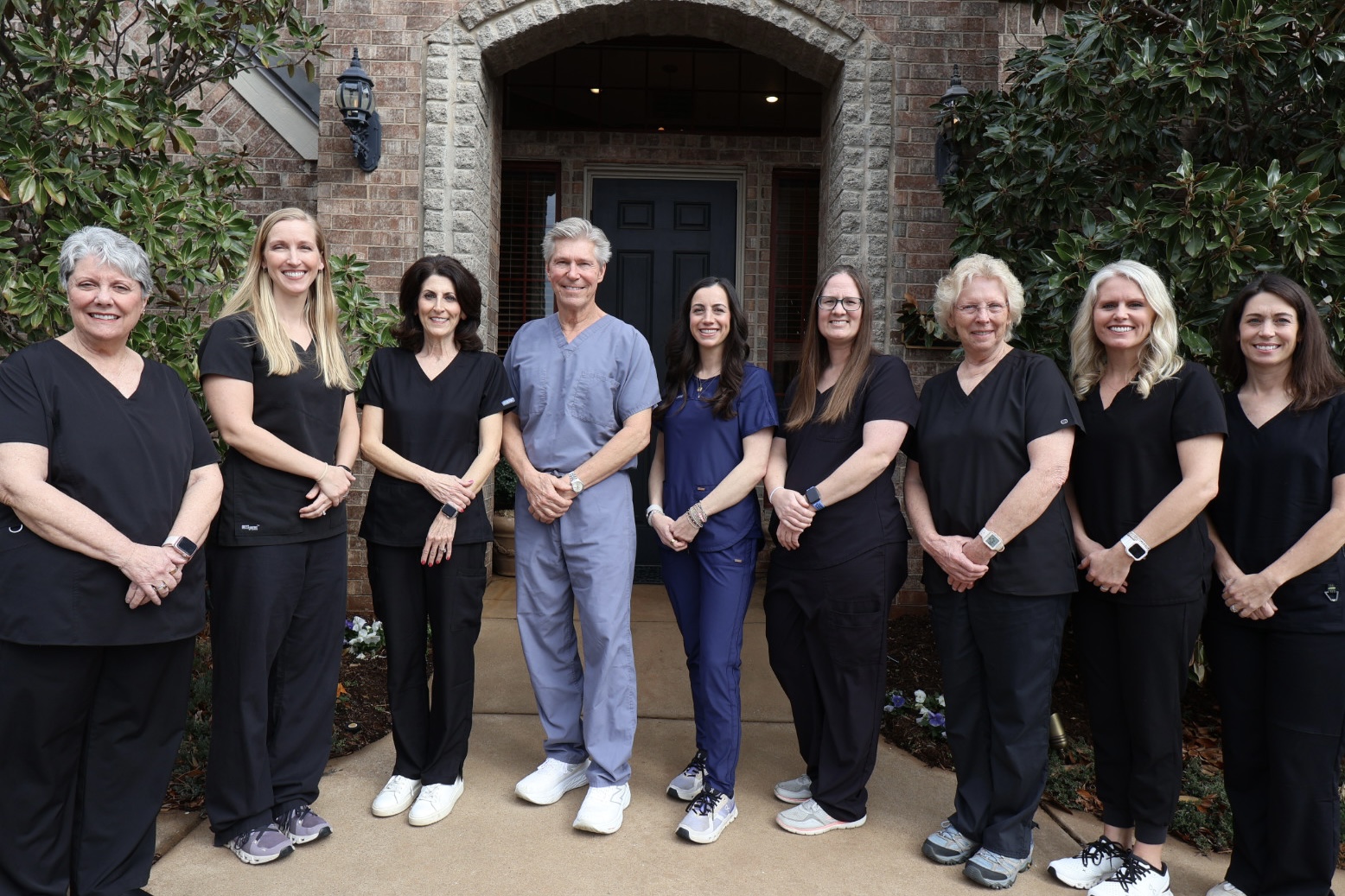Rahill Dental team in front of the office